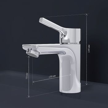 Смеситель для раковины AM.PM X-Joy S F85B02100 Хром — фото 9, Смесители для раковины