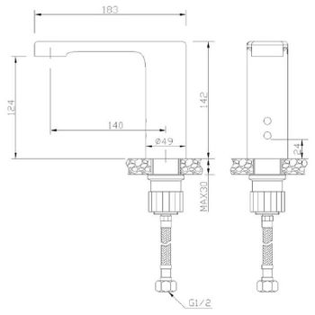 Кран для одного типа воды Nofer 07260.B Хром — фото 3, Краны