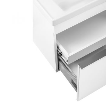 Тумба под раковину Veedi Novel 60 NVL600T-DR подвесная Белая — фото 3, Тумбы под раковину