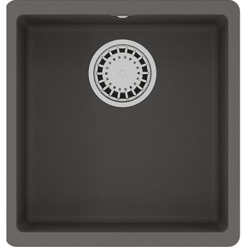 Кухонная мойка Lemark Sinara 400-U 9910065 Серый шелк — фото 1, Кухонные мойки