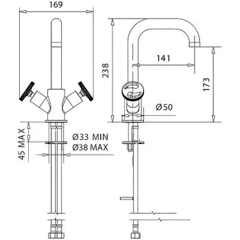 Смеситель для раковины Migliore Reversa 28208 Золото — фото 3, Смесители для раковины
