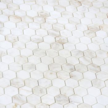 Мозаика Caramelle mosaic Pietrine Hexagonal Dolomiti bianco MAT hex 28,5x30,5 см — фото 2, Мозаика