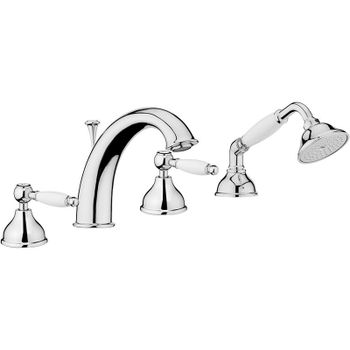 Смеситель на борт ванны Webert Dorian DO730101015 Хром — фото 1, Смесители на борт ванны