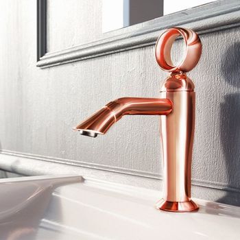 Смеситель для раковины Webert Opera OA830102980 Розовое золото — фото 2, Смесители для раковины