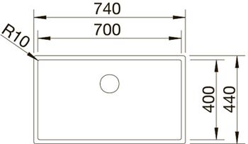 Кухонная мойка Blanco Claron 700-IF 523391 Нержавеющая сталь Durinox — фото 3, Кухонные мойки
