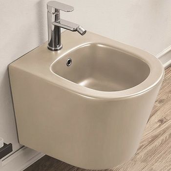 Биде CeramaLux 5330MC подвесное Капучино — фото 1, Биде подвесные