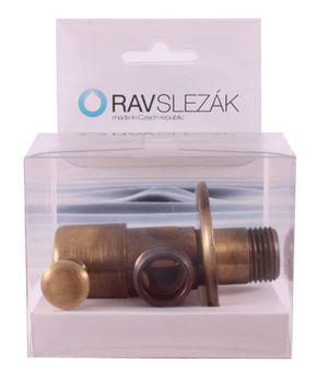 Запорный вентиль Rav Slezak ROH001SM Бронза — фото 2, Комплектующие для душевого оборудования