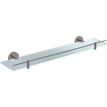 Стеклянная полка Rav Slezak Colorado COA0900/60MGK Серый металлик крацованный — фото 1, Полки для ванной и душа