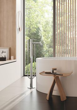 Смеситель для ванны Kludi Bozz 385900576 Хром — фото 2, Смесители напольные