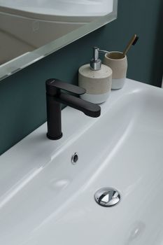 Смеситель для раковины Aquanet Passion AF300-10B 243293 Черный — фото 5, Смесители для раковины