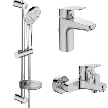 Комплект смесителей Ideal Standard Ceraflex BD001AA Хром — фото 1, Готовые комплекты для ванной комнаты