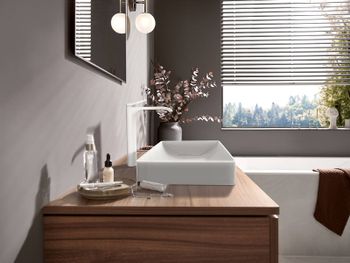 Смеситель для раковины Hansgrohe Vivenis 75040700 Белый матовый — фото 2, Смесители для раковины