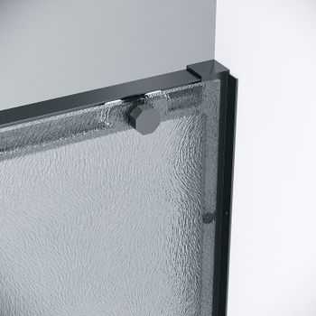 Душевая дверь Grossman Style 110 100.K33.05.110.21.02 профиль Черный матовый стекло шиншилла — фото 8, Раздвижные душевые двери