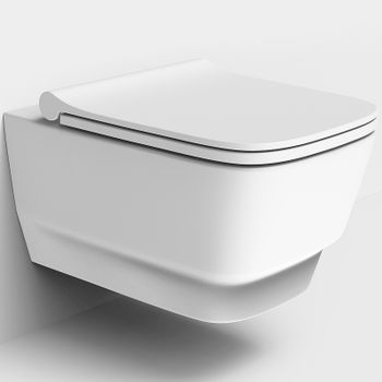 Унитаз Dreja Enzo 88.0001 подвесной без сиденья — фото 1, Подвесные унитазы