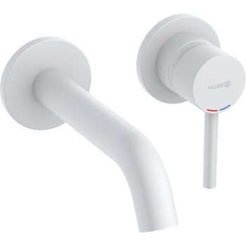 Смеситель для раковины Kludi Bozz 382445376 Белый матовый — фото 1, Смесители для раковины