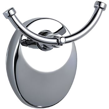 Двойной крючок Haiba HB1605-2 Хром — фото 1, Крючки для полотенец