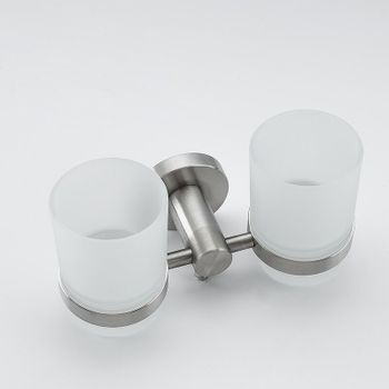 Стакан для зубных щеток Frap F301 F30108 двойной Сатин — фото 3, Стаканы для зубных щеток