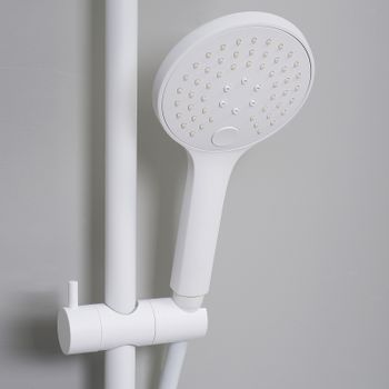 Душевая система WasserKRAFT A185.254.155.WM Белая матовая — фото 6, Душевые стойки