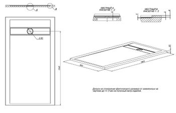 Душевой поддон из искусственного камня Allen Brau Infinity 160x90 8.21007-21 Белый камень — фото 14, Душевые поддоны из искусственного камня