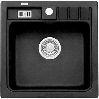 Кухонная мойка Alveus Granital Niagara 20 Carbon G91 465x465x180 1089484 Угольная — фото 1, Кухонные мойки