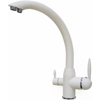 Смеситель для кухни Viko V-5244 Белый — фото 1, Смесители для кухни