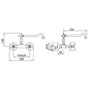 Смеситель для кухни Migliore Princeton 18280 Золото — фото 4, Смесители для кухни