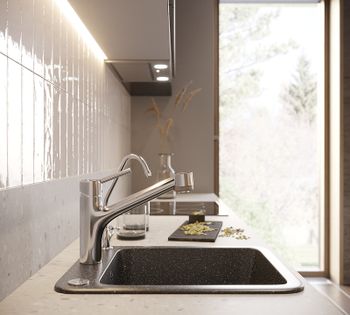 Кухонная мойка Domaci Бьелла DMC-17 DMC-17-308 Черная — фото 5, Кухонные мойки