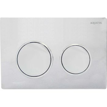 Клавиша смыва Aquatek Small TDI-0000002 Хром глянец — фото 1, Кнопки смыва