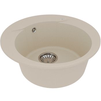 Кухонная мойка Lemark Sula 500 9910002 Бежевая — фото 2, Кухонные мойки