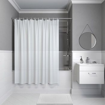 Шторка для ванны Iddis Promo 180x180 P08PV11i11 Белая — фото 1, Шторы для ванной