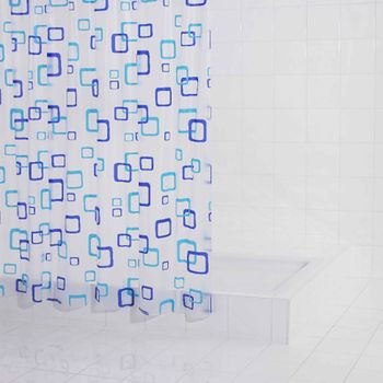 Штора для ванны Ridder Retro 200х180 Синяя — фото 2, Шторы для ванной