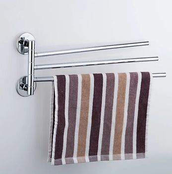 Полотенцедержатель Frap F38 F3813 поворотный Хром — фото 2, Полотенцедержатели