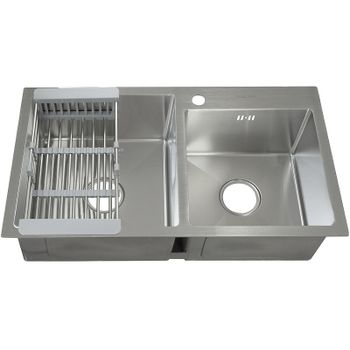 Кухонная мойка Fabia 78х43 78433 Сатин — фото 1, Кухонные мойки