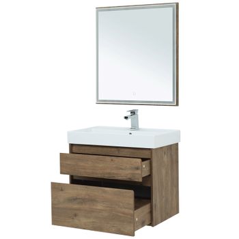 Тумба под раковину Aquanet Nova Lite 75 249515 подвесная Дуб рустикальный — фото 6, Тумбы под раковину