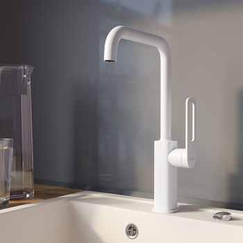 Смеситель для кухни Iddis Slide SLIWT00i05 Белый матовый — фото 4, Смесители для кухни