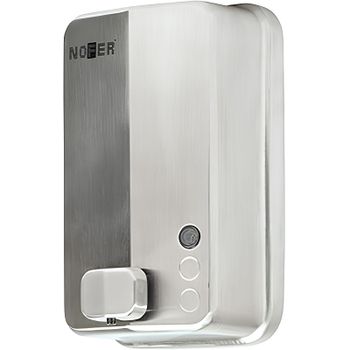 Диспенсер для жидкого мыла Nofer Inox Evo 03050.S Матовая нержавеющая сталь — фото 1, Диспенсеры для жидкого мыла