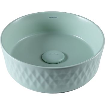 Раковина-чаша Allen Brau Fantasy Romb 36 4.11033.MT Мятная — фото 1, Раковины накладные