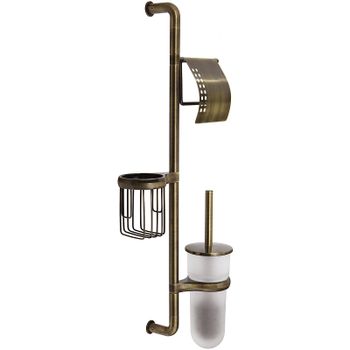 Подвесная стойка WasserKRAFT Exter K-1458 Светлая бронза — фото 1, Стойки - набор держателей