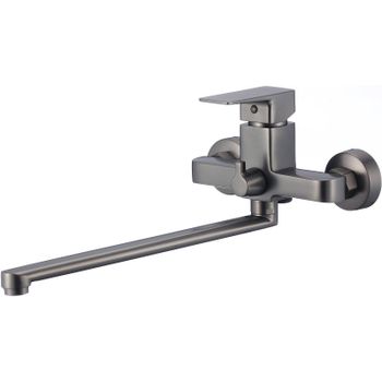 Смеситель для ванны Olive's Navarra 25221NRGM универсальный Оружейная сталь — фото 1, Смеситель для ванны