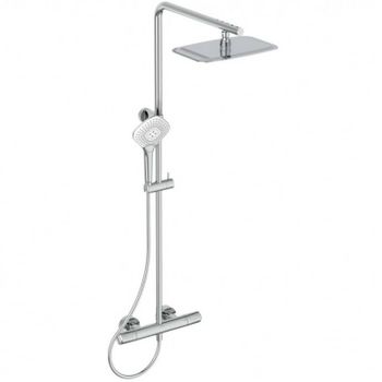 Душевая система Ideal Standard Ceratherm T100 A7705AA с термостатом Хром — фото 1, Душевые стойки