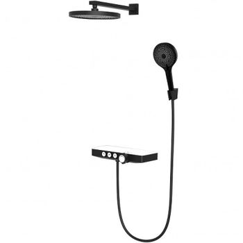 Душевая система Berges Morans 075004 Черная матовая — фото 1, Душевые стойки