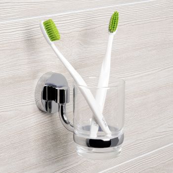 Стакан для зубных щеток WasserKRAFT Rhein K-6228 Хром — фото 2, Стаканы для зубных щеток