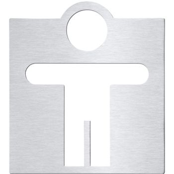 Табличка Мужской туалет Bemeta Hotel 111022035 Хром матовый — фото 1, Таблички для санузла и общественных мест