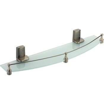 Стеклянная полка WasserKRAFT Exter K-5244 Светлая бронза — фото 1, Полки для ванной и душа