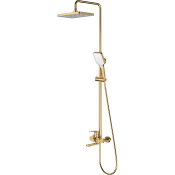 Душевая система Splenka S30.24.03 Золото матовое — фото 1, Душевые стойки