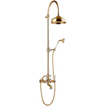 Душевая система Webert Ottocento OT721208065 Бронза — фото 1, Душевые стойки