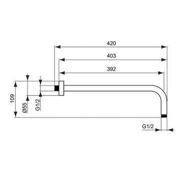 Комплект смесителей Ideal Standard Alpha BD003AA Хром — фото 14, Готовые комплекты для ванной комнаты