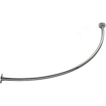 Карниз для ванны Aquatek Эпсилон 150x150 KARN-0000025 дуга Хром — фото 1, Карнизы для ванной