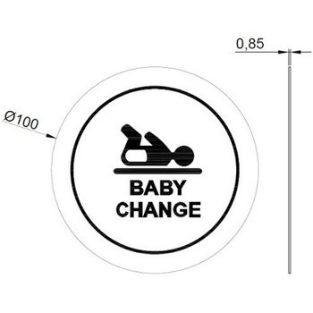 Табличка Детская Nofer 16723.2.S Помещение для переодевания детей — фото 2, Таблички для санузла и общественных мест