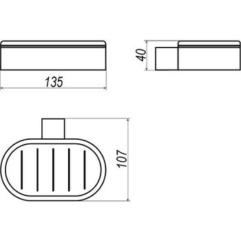 Мыльница Altasan Лотос ЛТ30БМ Белая матовая — фото 5, Мыльницы